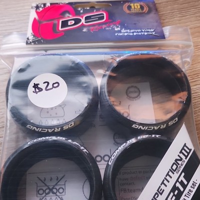 DS Racing Competition III LF-1T 1:10 RC Drift Tire Set 4pc CS3-LF1T