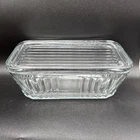 Anchor Hocking 1932 Vintage Design Ribbed Refrigerator Dish Lid Rectagle 8.5x4.5