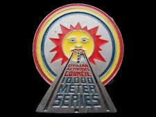 LG17157 VINTAGE 1982  CIVILIAN ACTIVITIES COUNCIL  10,000 METER SERIES BUCKLE