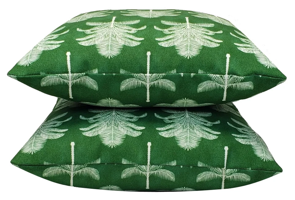 Tommy Bahamas Palm Life Green Outdoor Decorative Pillow 17" Cover - Image 3 of 4