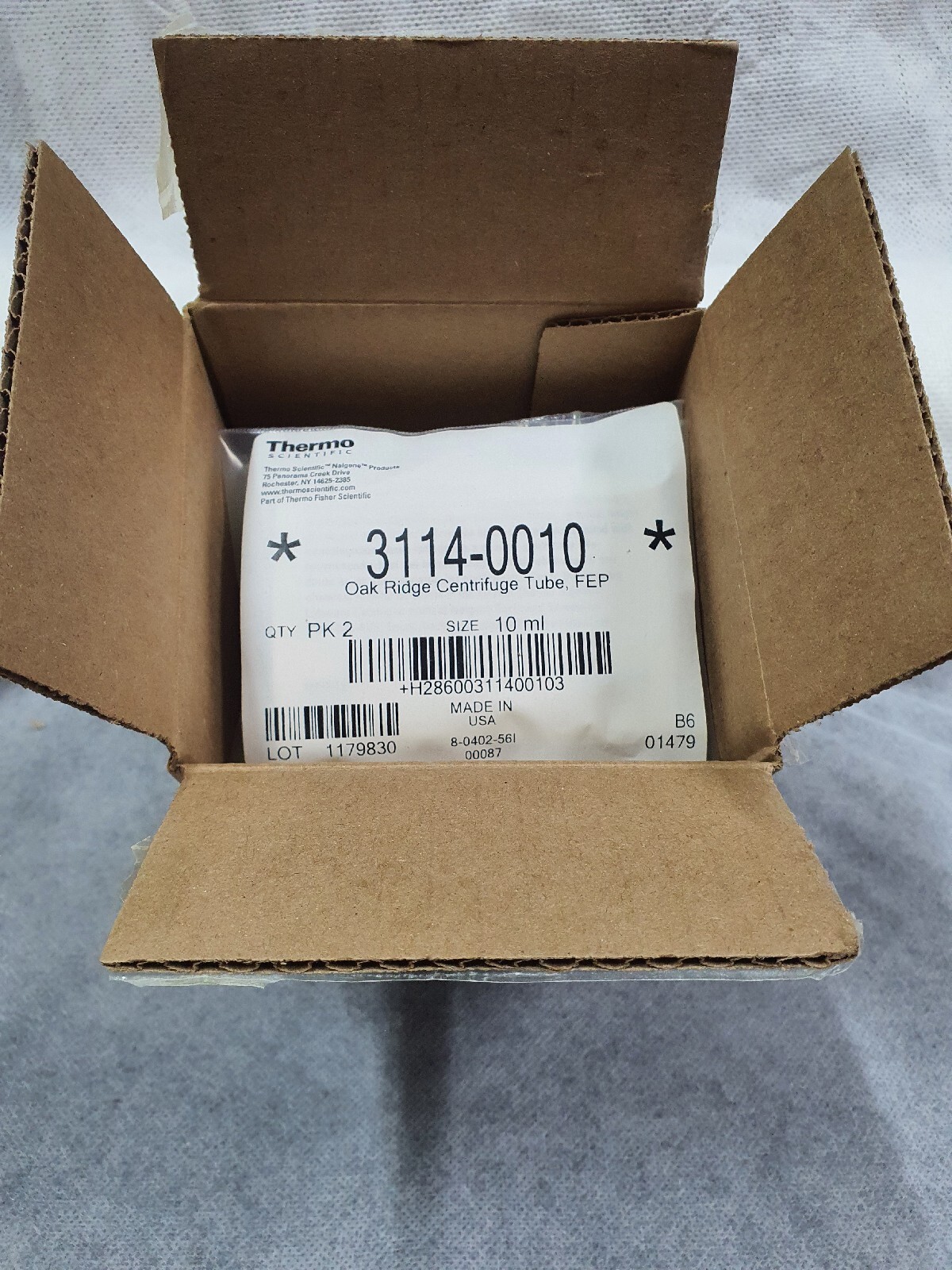 Centrifuge tubes Oak Ridge Typ 3114-0010 - 10 ml ,  FEP Teflon  2/Pack; 10/Case