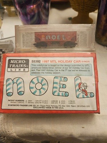 Micro Trains Line 55392 1997 Mtl Noel Holiday Car 2-Pack N 1:160 T19 Å Neu in OVP - Bild 3 von 4
