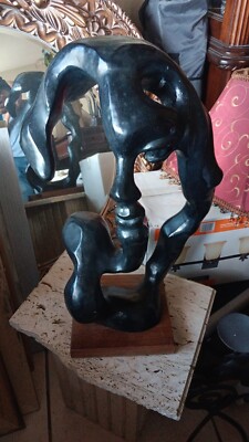 Portrait Of A Woman Sculpture by Klara Sever 1979 Austin Prod Abstract Large MCM