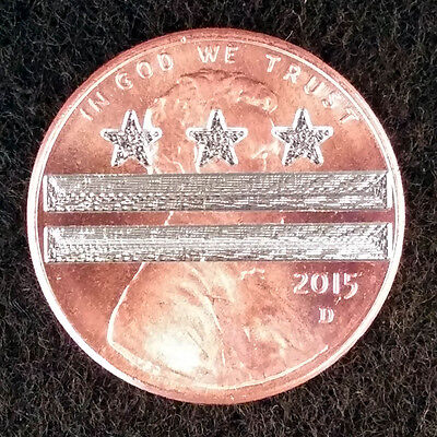 Lucky penny with Massachusetts engraved