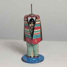 Rico Tin Litho Man w/ Rotating Umbrella Propeller