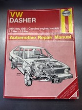 Haynes Automotive Repair Manual Vw Dasher 1974-81 Gas Engine 1.5 1.6 Liter