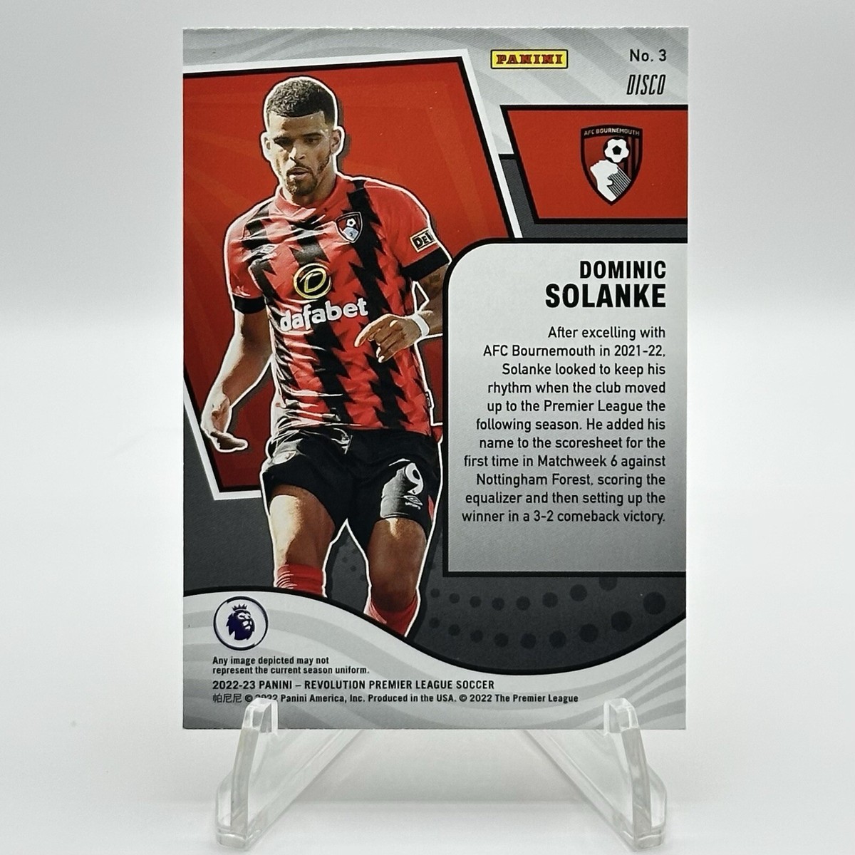 2022-23 Panini Revolution Premier League DOMINIC SOLANKE #3 Disco 