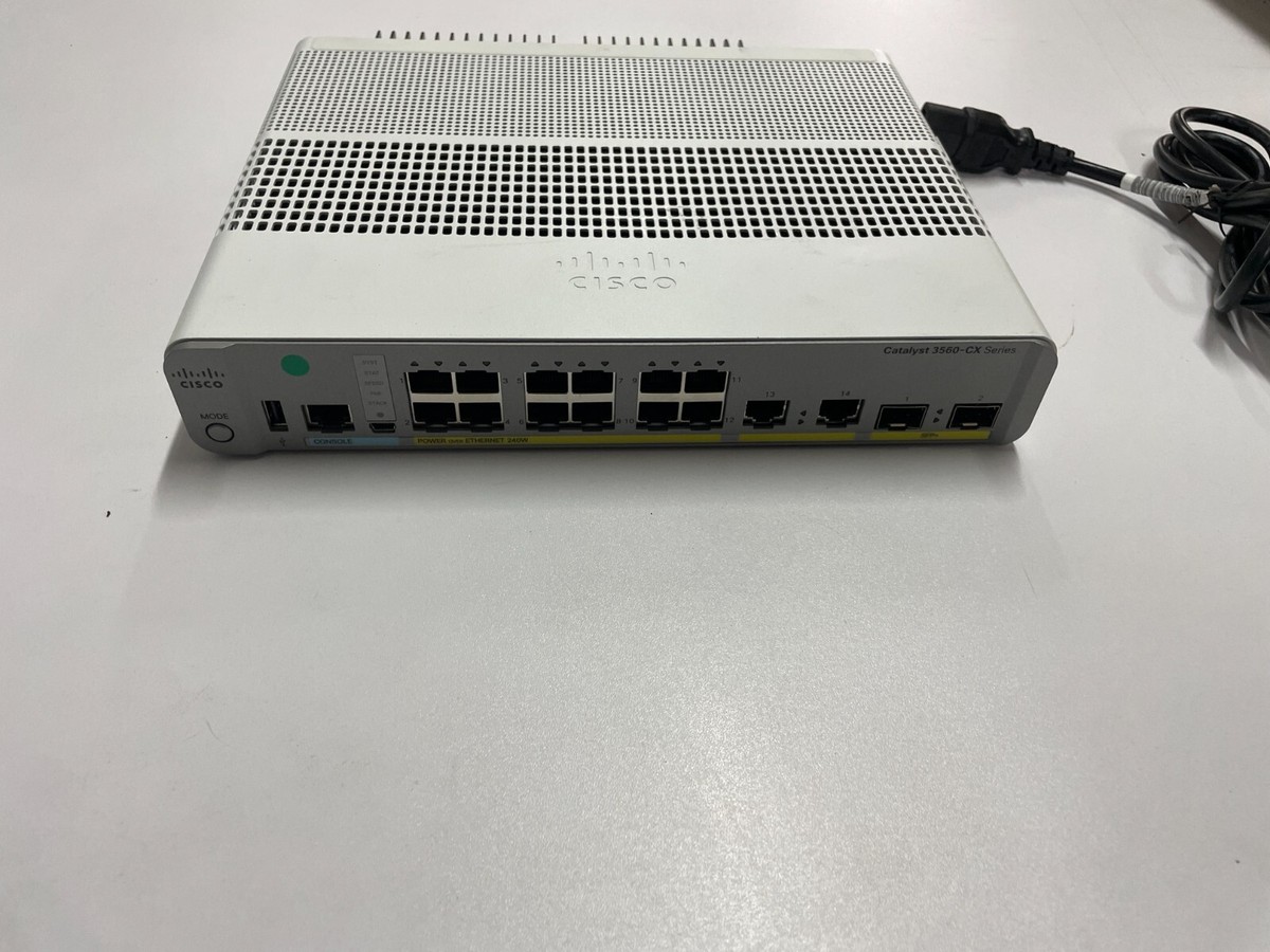 WS-C3560CX-12PD-S Cisco Catalyst 3560-CX 12 Port PoE, 10G Uplinks