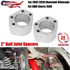 2" Ball Joint Spacers Kit For 2007-2018 GM Chevy Silverado GMC Sierra 1500 2500