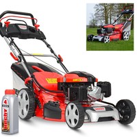 Benzin RasenmäHer Mit Antrieb 56 Cm Schnittbreite Elektrostart Mulch MäHer Hecht