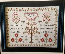 PATTERN Be You to Others Kind & True Cross Stitch Sampler NEW Pineberry Lane