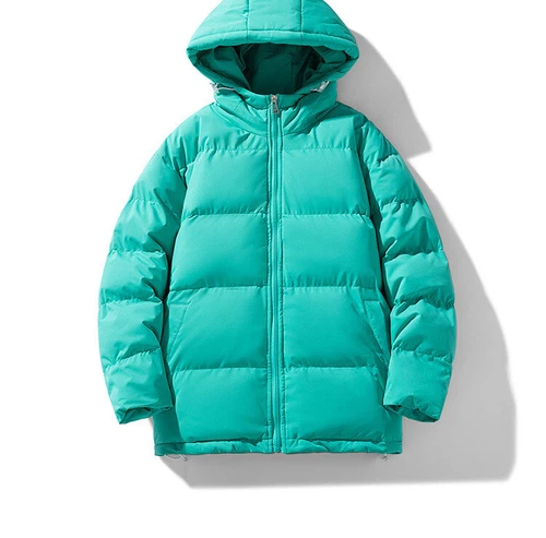 Men's Cotton Padded Winter Short Warm Outwear Jacket Hooded Casual Thermal Coat - Picture 12 of 34