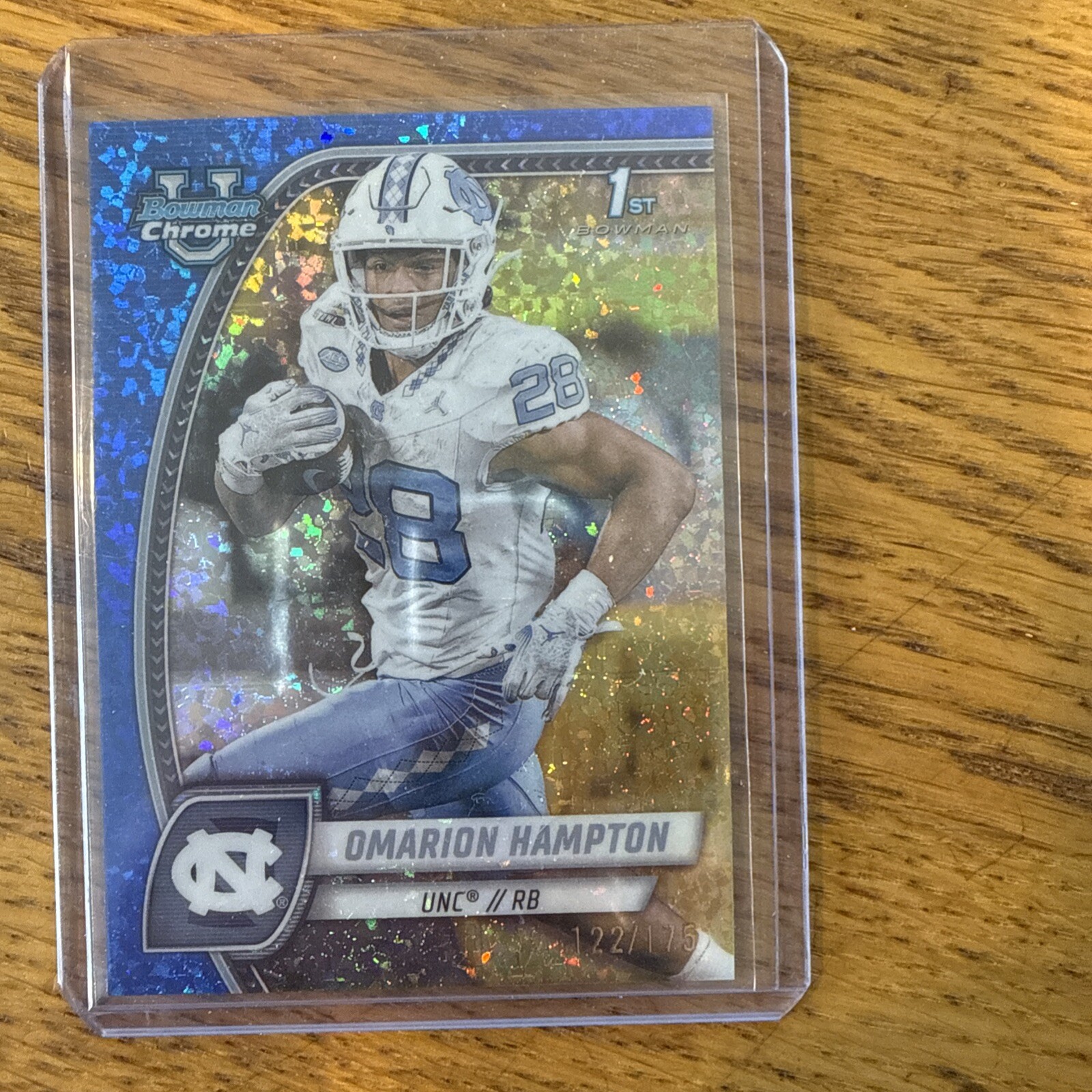 2024 Bowman U Chrome - Omarion Hampton - Blue Mini-Diamond Refractor #198 /175