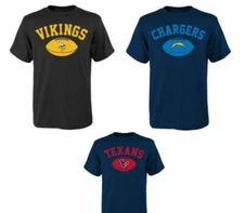 Houston Texans Minnesota Vikings LA Chargers NFL Youth Football Shirt Youth M-L