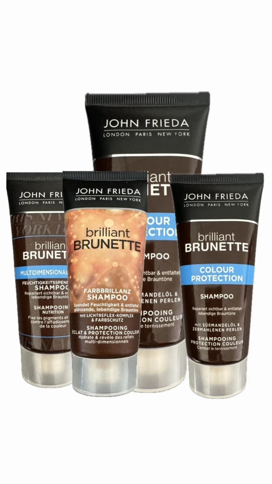 Sonderangebot 3er Pack John Frieda Brilliant Brunette Shampoos 50ml - 250ml