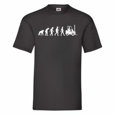 Evolution Of A Forklift Driver T-Shirt Small-2XL