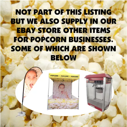 Popcorn Bags 3600 PACK Fetes Events Cinema pop corn machines popping Red white - Picture 3 of 4