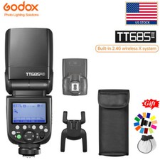 US Godox TT685II-C 2.4G TTL HSS Camera Flash Light Speedlite For Canon Carry Bag