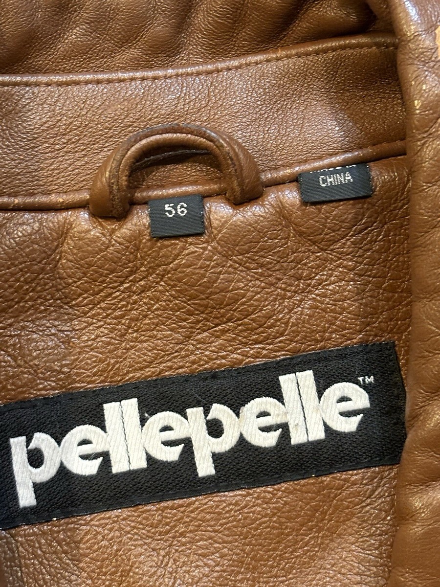 Vintage Pelle Pelle Brown Leather Jacket Size 56 | eBay