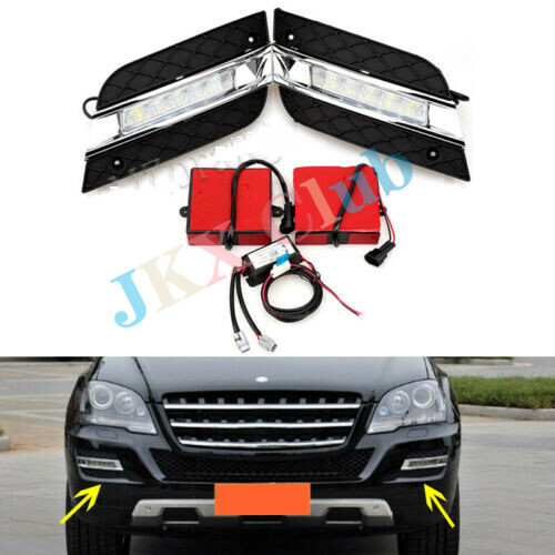 For Mercedes-Benz ML350/W164/ML280 2PCS LED DRL Daytime Running