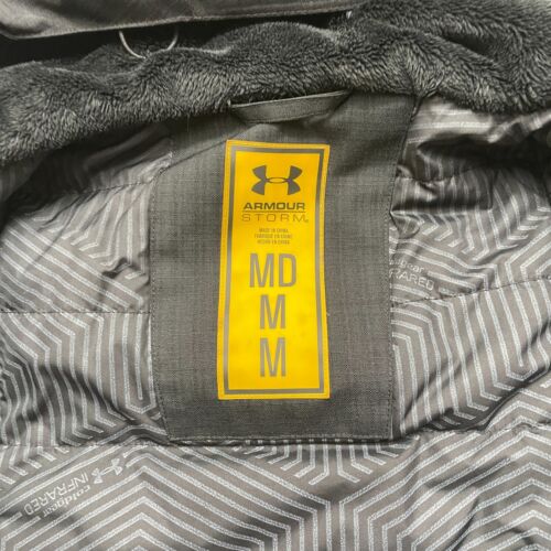 Under Armour Jacket Medium Black Storm Coldgear Infrared Full Zip Hooded READ - Picture 5 of 15
