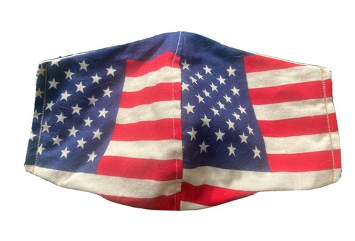 9 Pack of Patriotic Cloth Face Masks Fashionable Handmade Washable - Picture 5 of 6