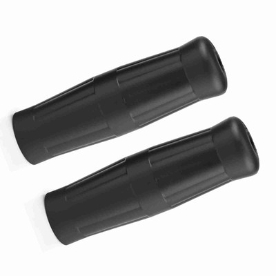Alamor 25mm 1 inch Motorcycle Vintage Classic Coke Bottle Handlebar Rubber Hand Grips - Brown