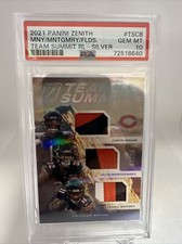 2021 Panini Zenith Team Summitt RL Silver Justin Fields/D. MNTGMRY/MNY Gem-Mt 10