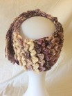 Ob.D. Handmade, Hand Crocheted, Purple Dragon Scale scarf w/saber tooth fastener — photo 3