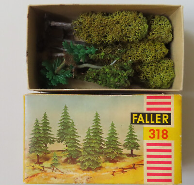 Faller AMS 318 -- Baum-Sortiment in OVP, 60er Jahre Spielzeug #DEZ3175