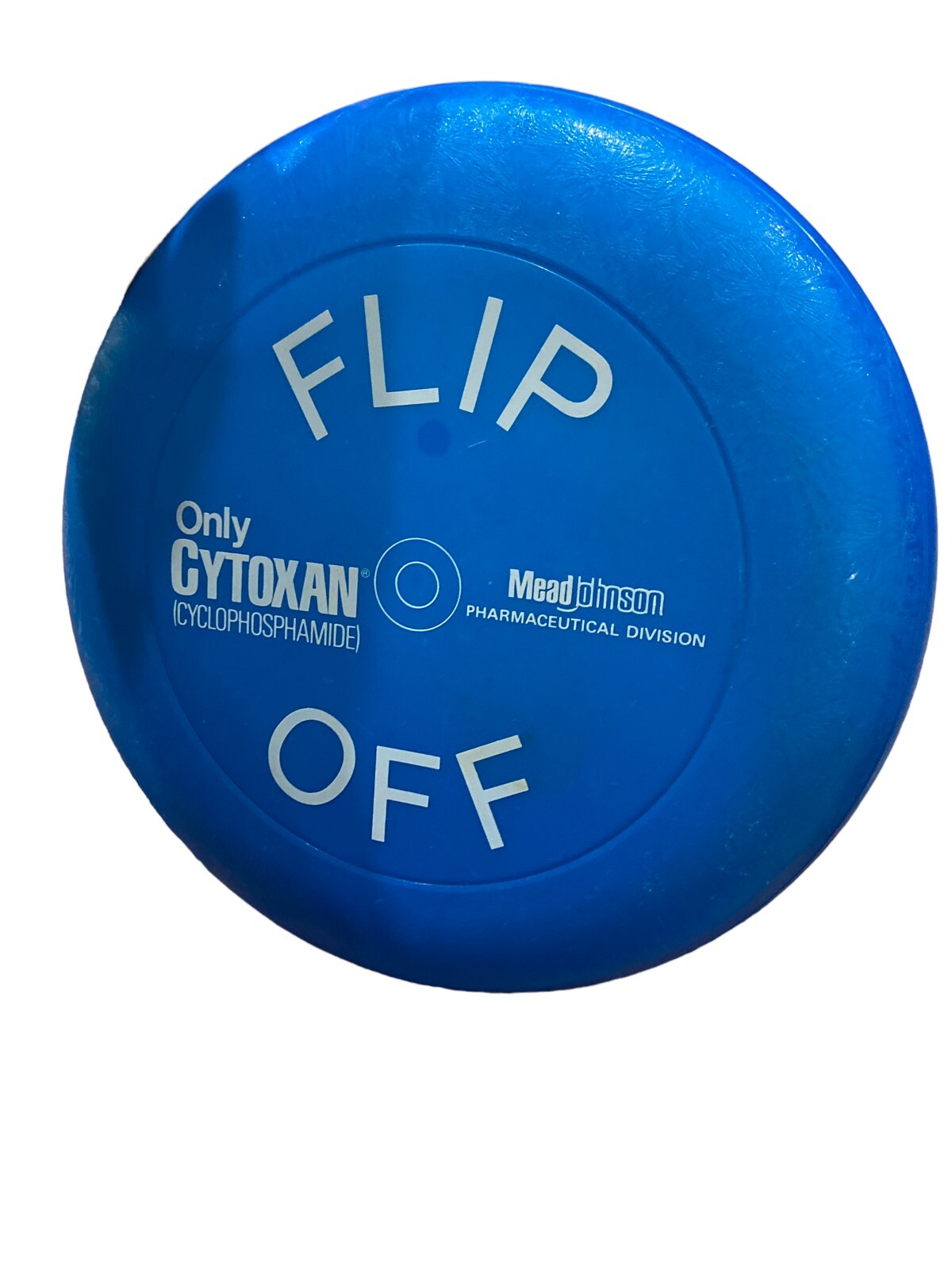 Pharmaceutical Drug Rep Cytoxan Flying Disc VTG Retro Advertising Medical Discon