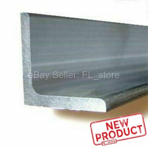 1/4" x 1-1/2" x 4 Feet Aluminum Angle Unpolished Alloy 6061 90 Degrees Stock NEW