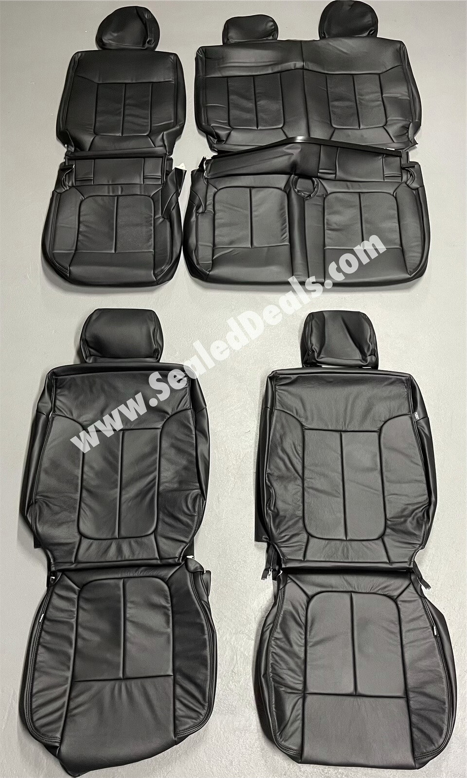 Katzkin Black Leather Seat Covers for 2010 Ford F150 XLT SuperCrew
