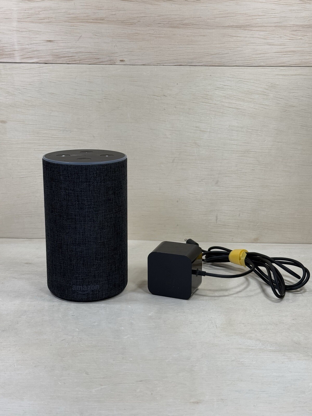 Amazon Echo (2nd Gen) Smart Speaker With Dolby Sound Heather Black W/ Power Cord-image