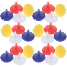 50pcs Round Shaped 0.71 Inch Plastic Markers Assorted Color marker