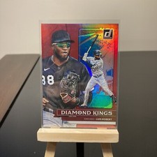 2022 Donruss Luis Robert #6 Diamond Kings Holo Red Refractor Chicago White Sox