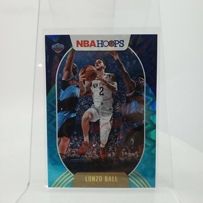 Lonzo Ball 2020-21 Panini NBA Hoops Teal Explosion #15 Pelicans