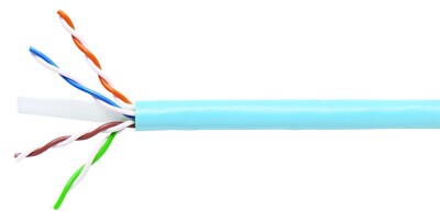 1000' Commscope Systimax 1071E LBL 4/23 Cat6 U/UTP W1000 Network Cable Blue