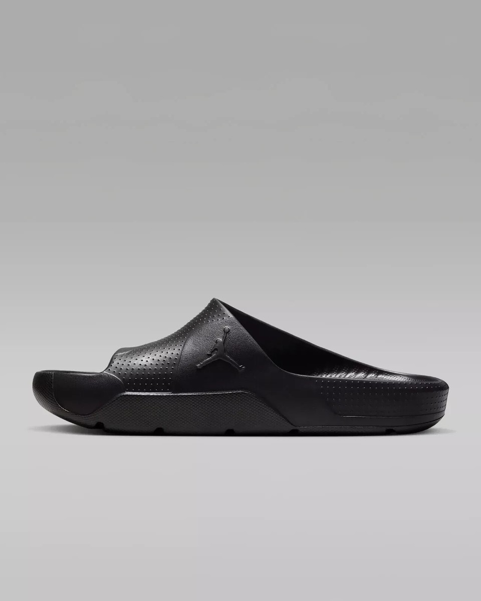 Nike Air Jordan Post Slides Sandals All Black Size 7 Womens