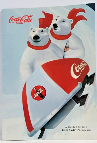 "Polar Bear- Having fun with Coca Cola " Telstra Phonecard pack, Ltd Edition