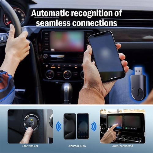 2 in 1 USB Interface Car Wired to Wireless Box, Fast Transmission F5T7 Data PY - Photo 10/12