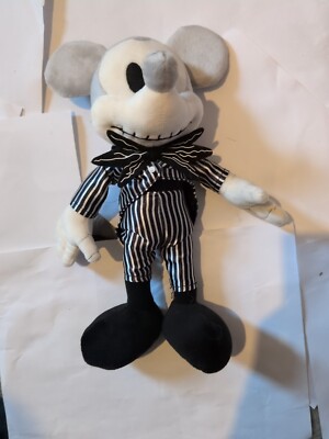 Mickey Mouse As Jack Skellington Nightmare Before Christmas Disney Plüschtier 11 Zoll