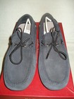 100% AUTHENTIC NEW MEN FERRAGAMO ATLANTE SUEDE BLUE DRIVERS/MOCCASINS US 9 — photo 5