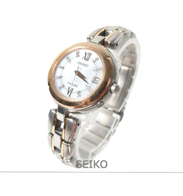 SEIKO エクセリーヌ 1B22-0CH0 ソーラー腕時計