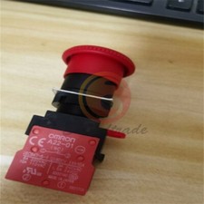 1PC Omron A22E-M-02 A22EM02 Pushbutton Switch Red BUTTON NEW
