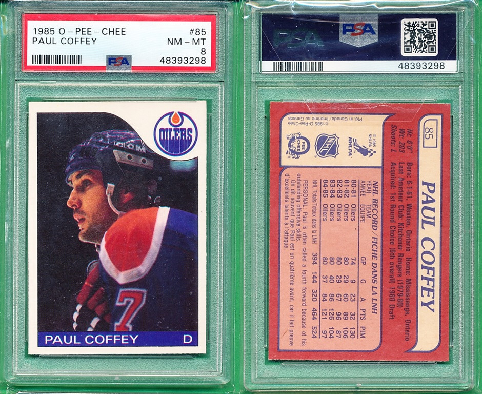 1985 O-PEE-CHEE OPC #85 Paul Coffey - PSA 8 NM-MT | eBay