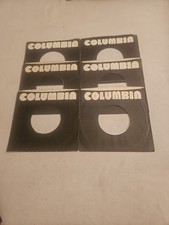 45 RPM 7" RECORD SLEEVES CO. SLEEVE 6 PACK SEE PHOTOS Columbia Records SLV317