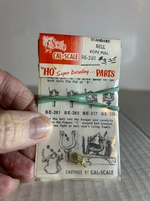 CAL-SCALE #BE-281   Brass Standard Bell - Rope Pull for Steam Locos   Kit   1:87