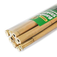 10pcs 1" D Thicker Heavy Duty Bamboo Stakes, 8FT Plant Stakes, Natural Garden...