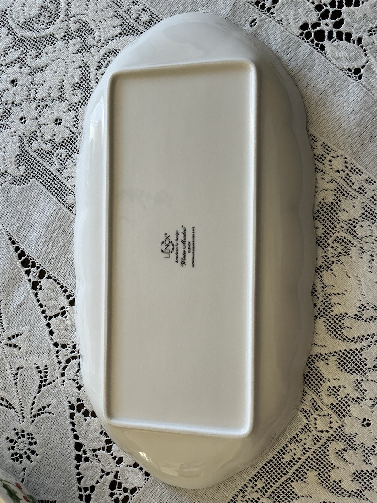 Lenox Winter Meadow serving tray EUC